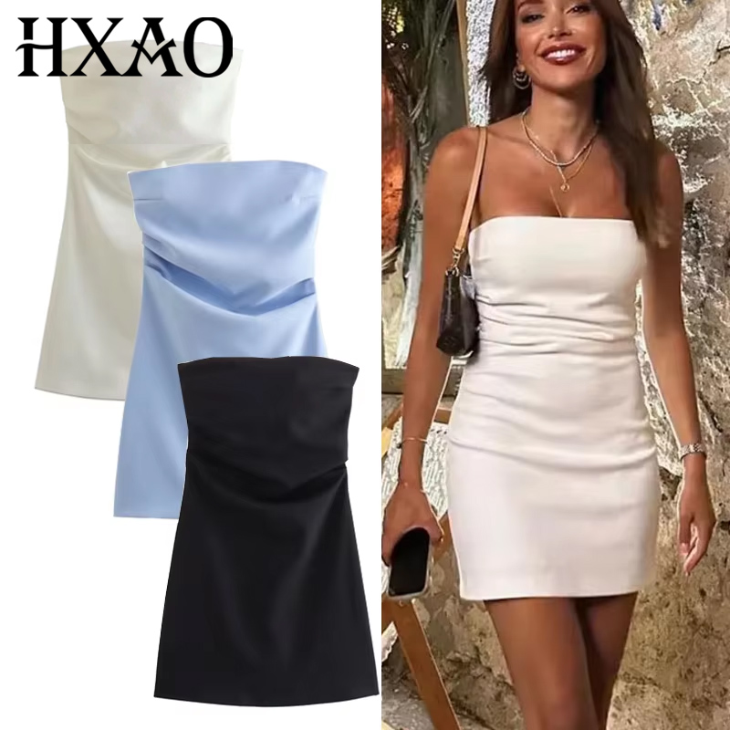 Summer Zara - HXAO Dress Women Off Shoulder Corset