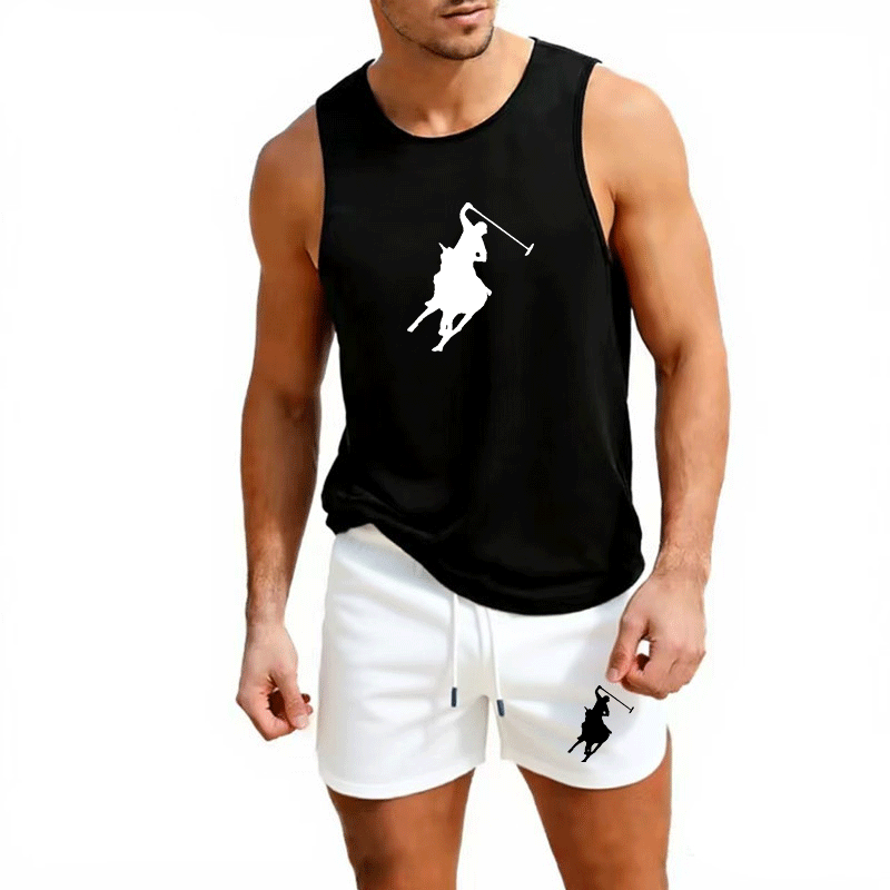 Summer Clothing Trends - European Men Summer Vest and Shorts