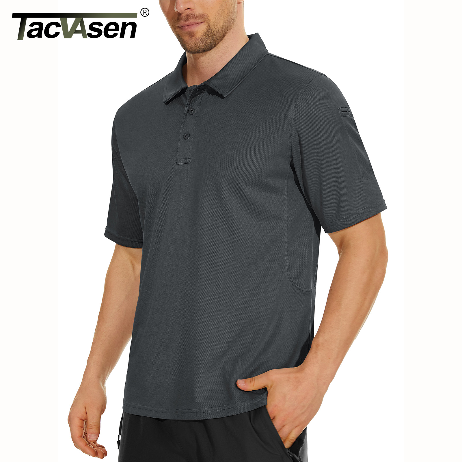Summer Green Clothing - TACVASEN Summer Colorful Fashion Polo Tee