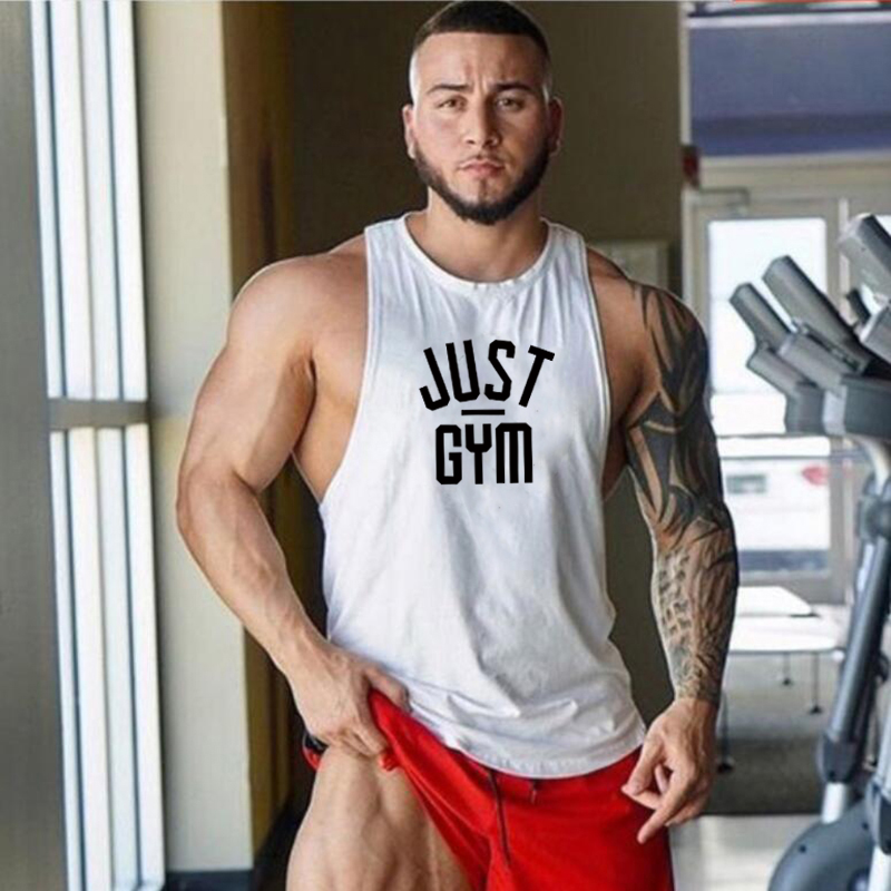 Summer Clothing Logo - JUST GYM Logo Gym Clothing Mens