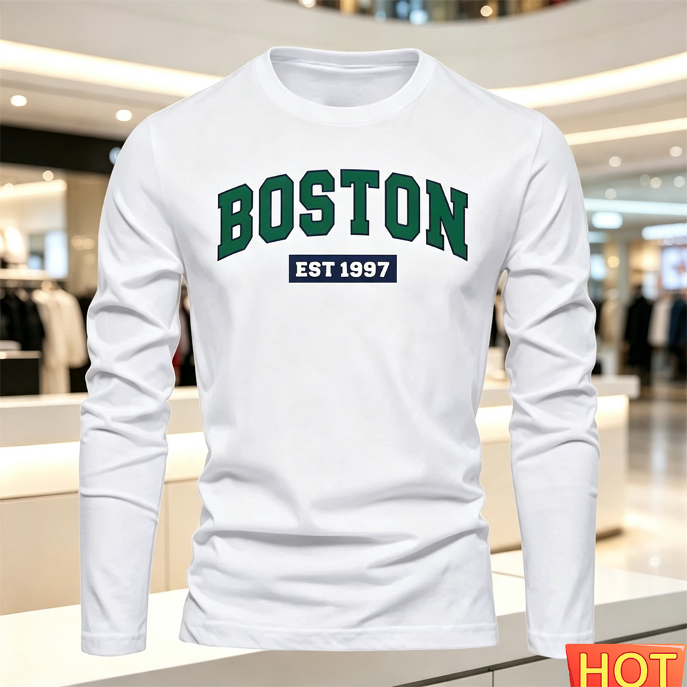 Summer Clothing Trends - Autumn Summer Men's long sleeved T-shirt
