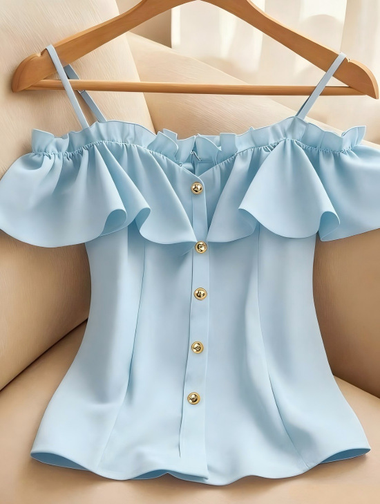 Summer Clothing Looks - Korean Chic Look Younger Slash Neck