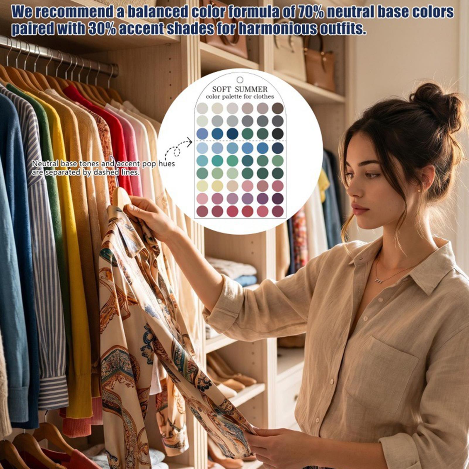 Summer Clothing Palette - 2 Pieces Acrylic Seasonal Palette Color