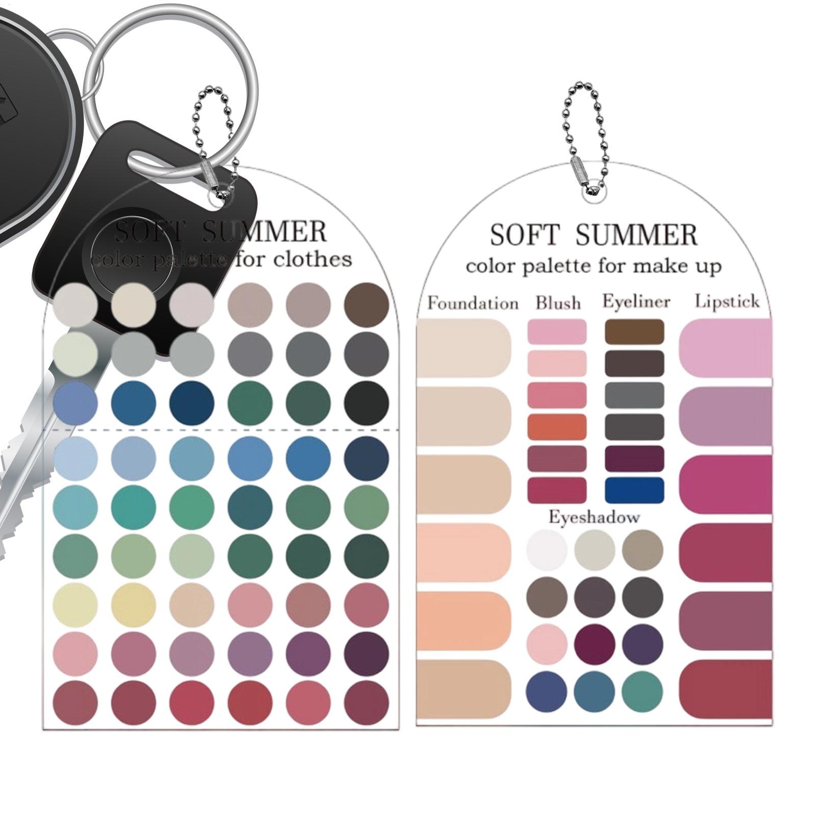Summer Clothing Palette - 2Pcs Acrylic Seasonal Palette Soft Summer