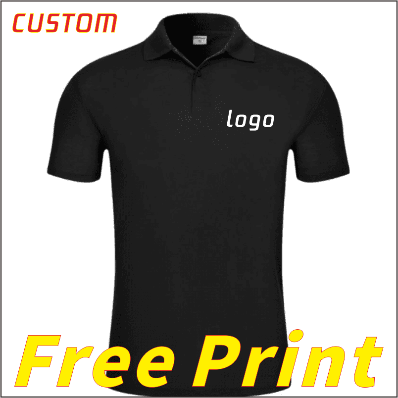 Summer Clothing Logo - Solid color summer polo shirt, short