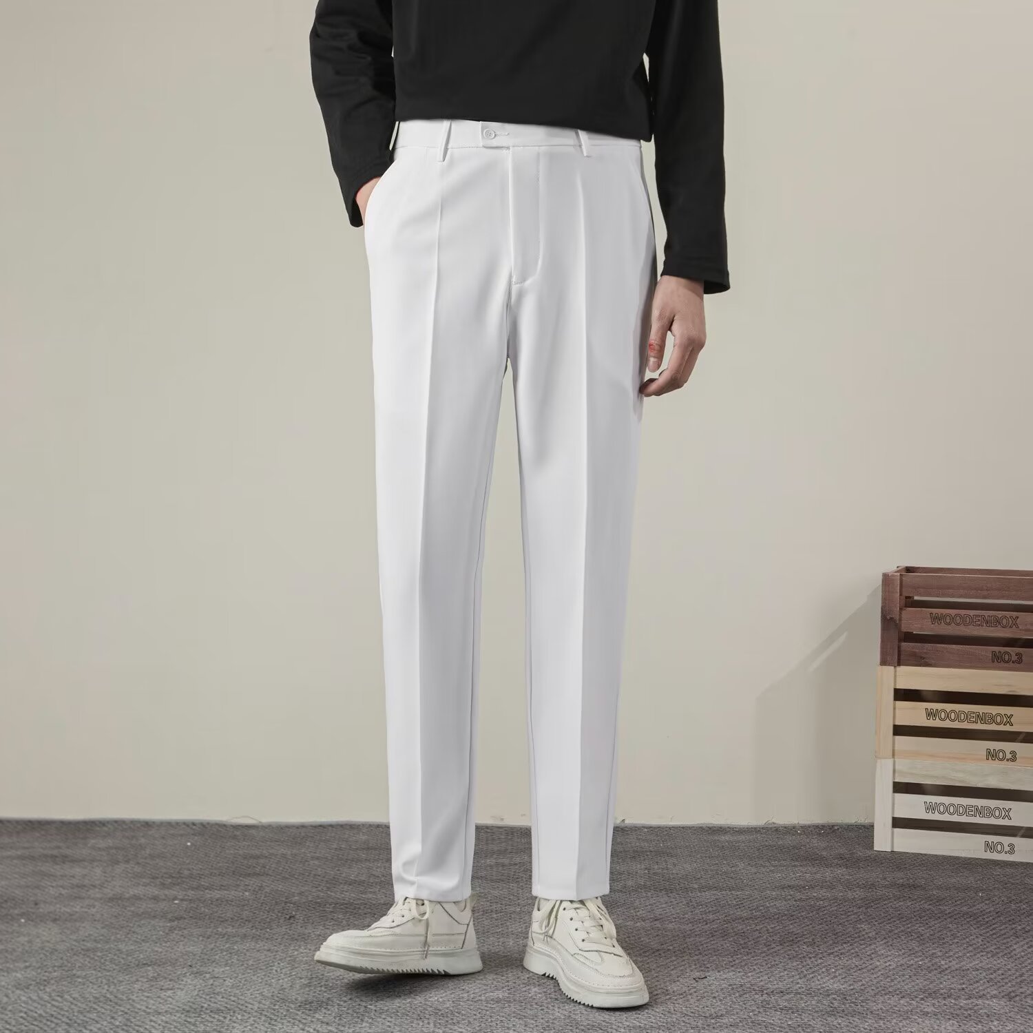 Summer Clothing Brands Men - Summer Men's Solid Color Straight Casual