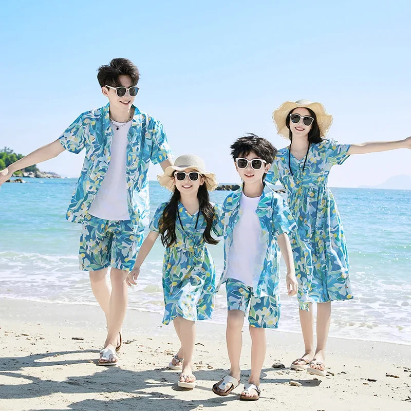 Summer Clothing Looks - Father Son Shirts SetClothes Summer Vacation