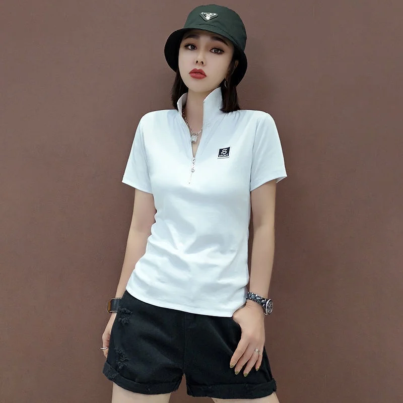 Summer Green Clothing - T-shirt Woman Short Sleeve Tee Clothing
