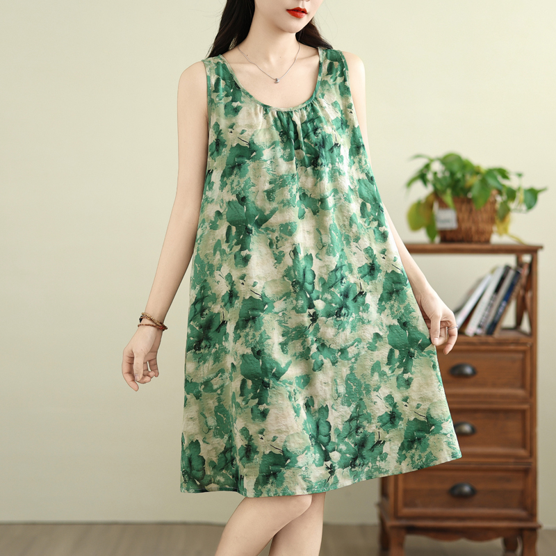 Summer Loose Sleeveless A-Line - огляд і ціна Summer Green Clothing
