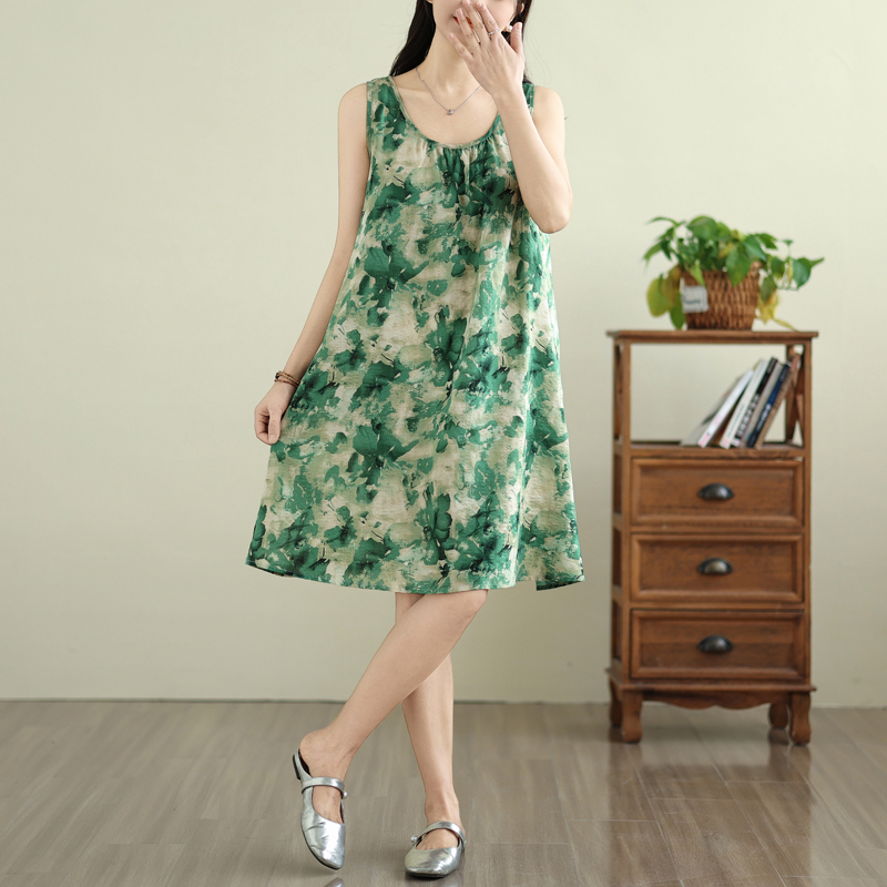 Summer Loose Sleeveless A-Line - огляд і ціна Summer Green Clothing