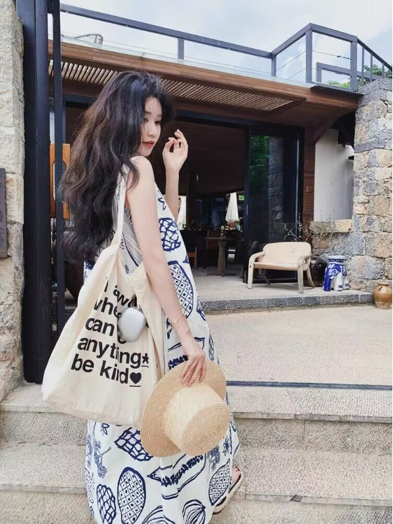 Summer Loose A-Line Vest Dress - огляд і ціна Summer Clothing Tagline