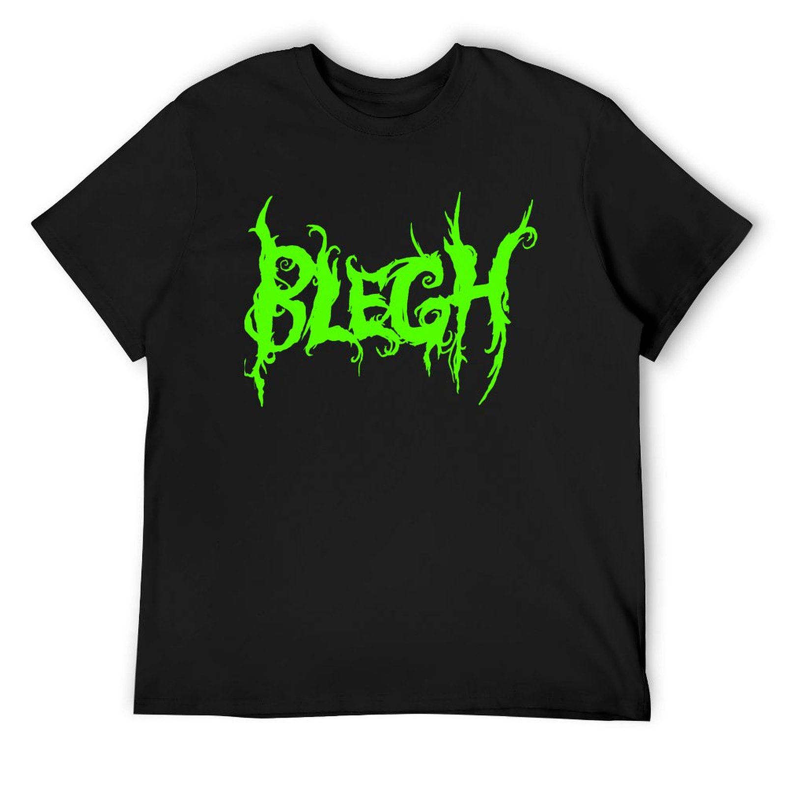 Neon Green Blegh on Black T-Sh - огляд і ціна Summer Green Clothing