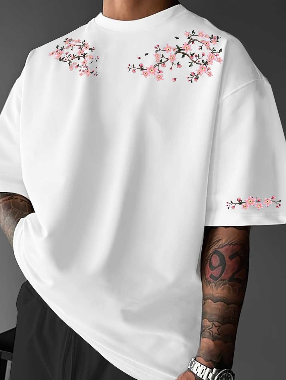 Japanese Harajuku Cherry Bloss - огляд і ціна Japanese Summer Clothing Men