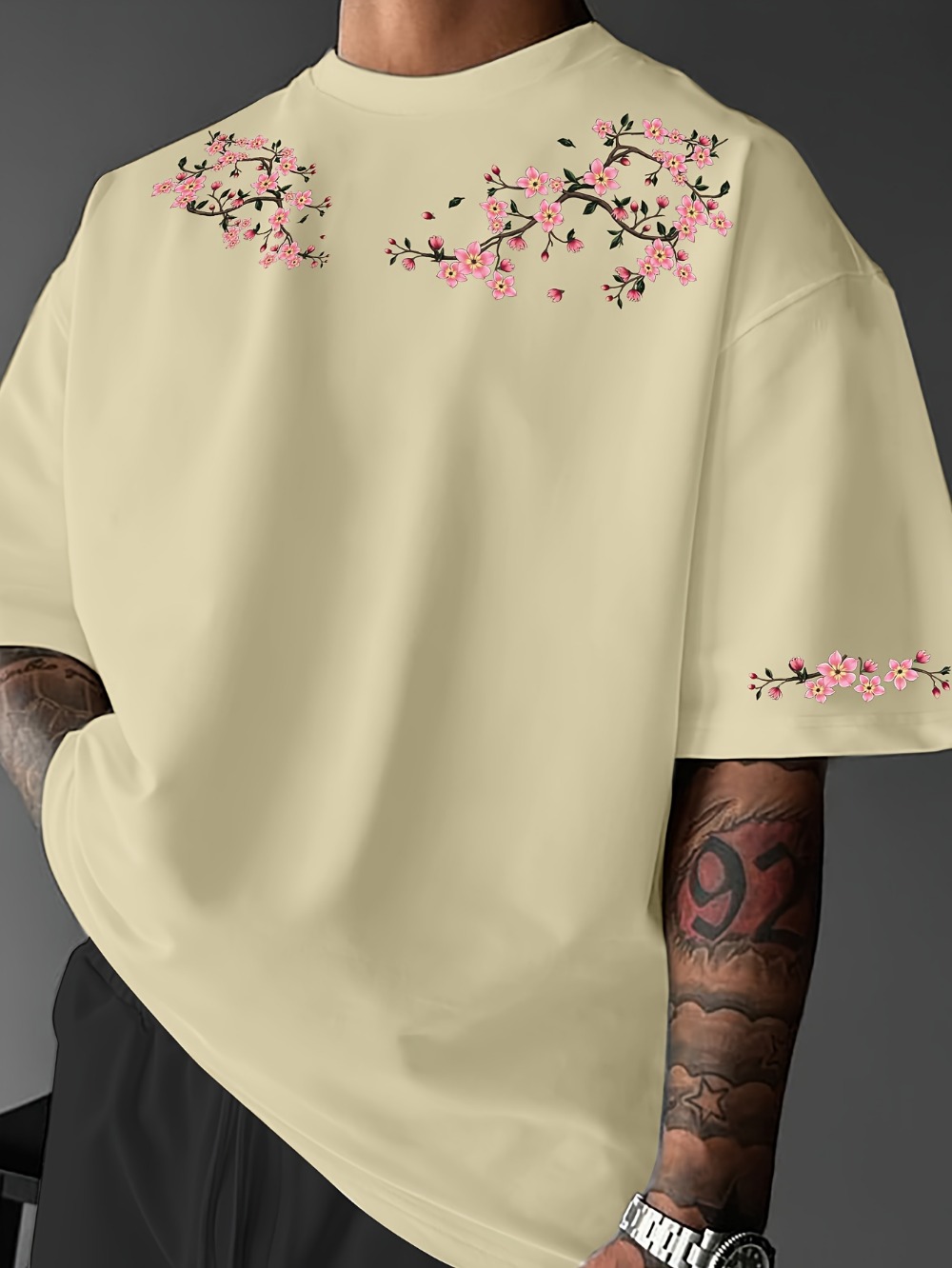 Japanese Harajuku Cherry Bloss - огляд і ціна Japanese Summer Clothing Men