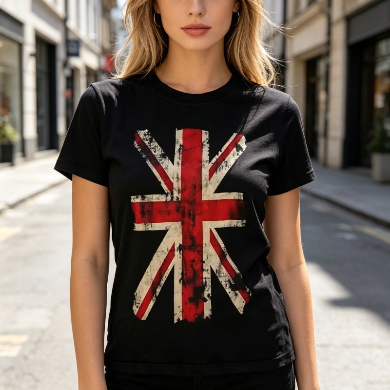 Union Jack Graphic Tshirt Vint - огляд і ціна Summer Clothing Uk