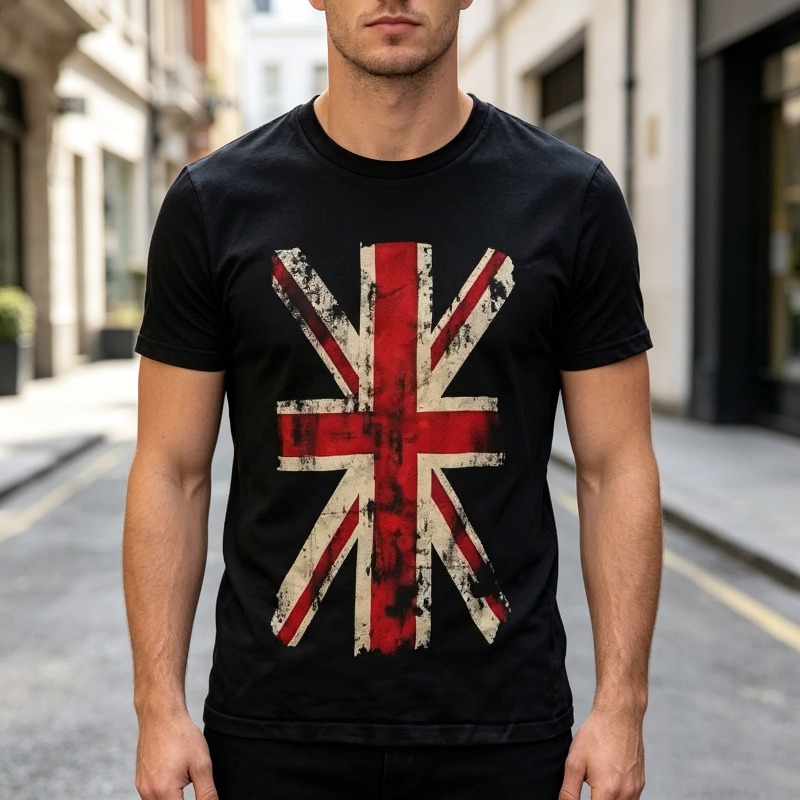 Union Jack Graphic Tshirt Vint - огляд і ціна Summer Clothing Uk