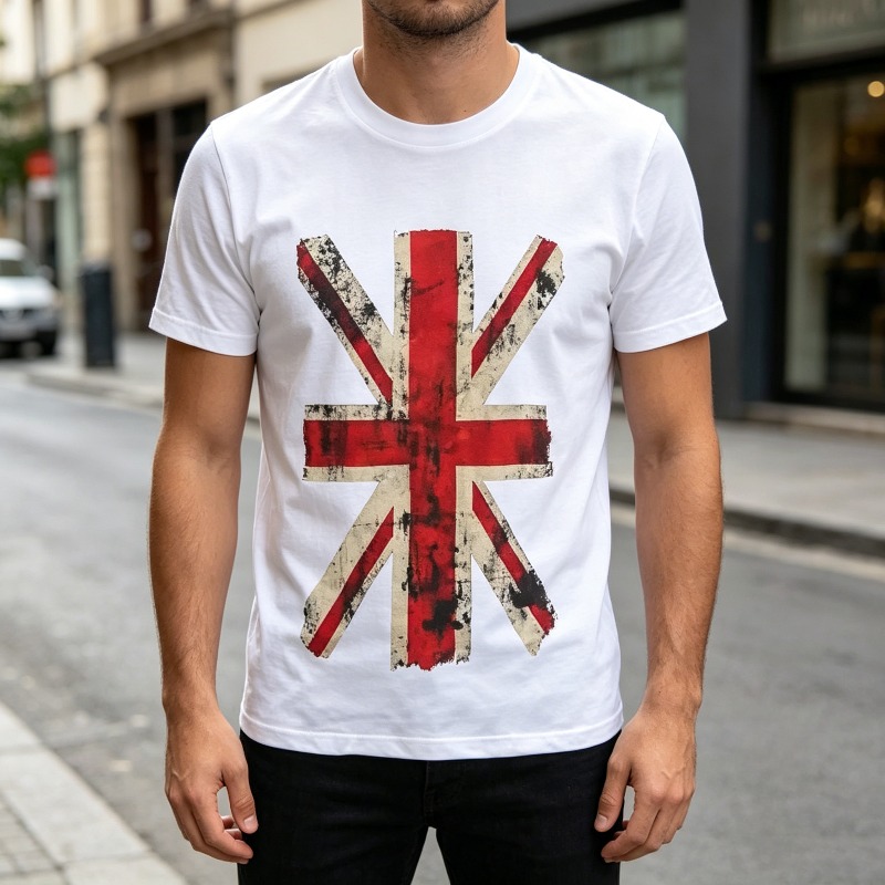 Union Jack Graphic Tshirt Vint - огляд і ціна Summer Clothing Uk
