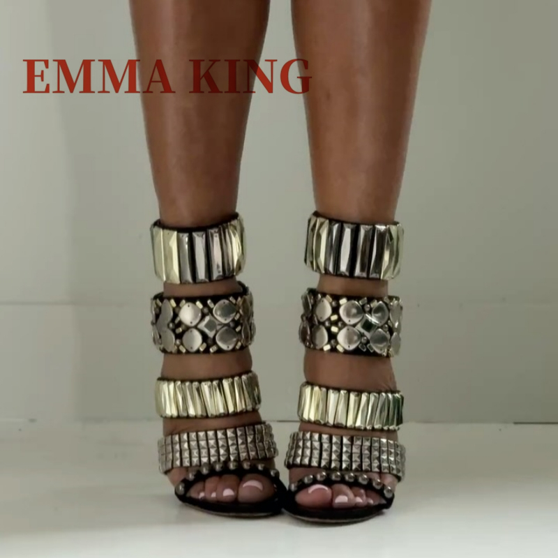 Black Embellished Ankle Strap  - огляд і ціна Summer Holiday Clothing Women