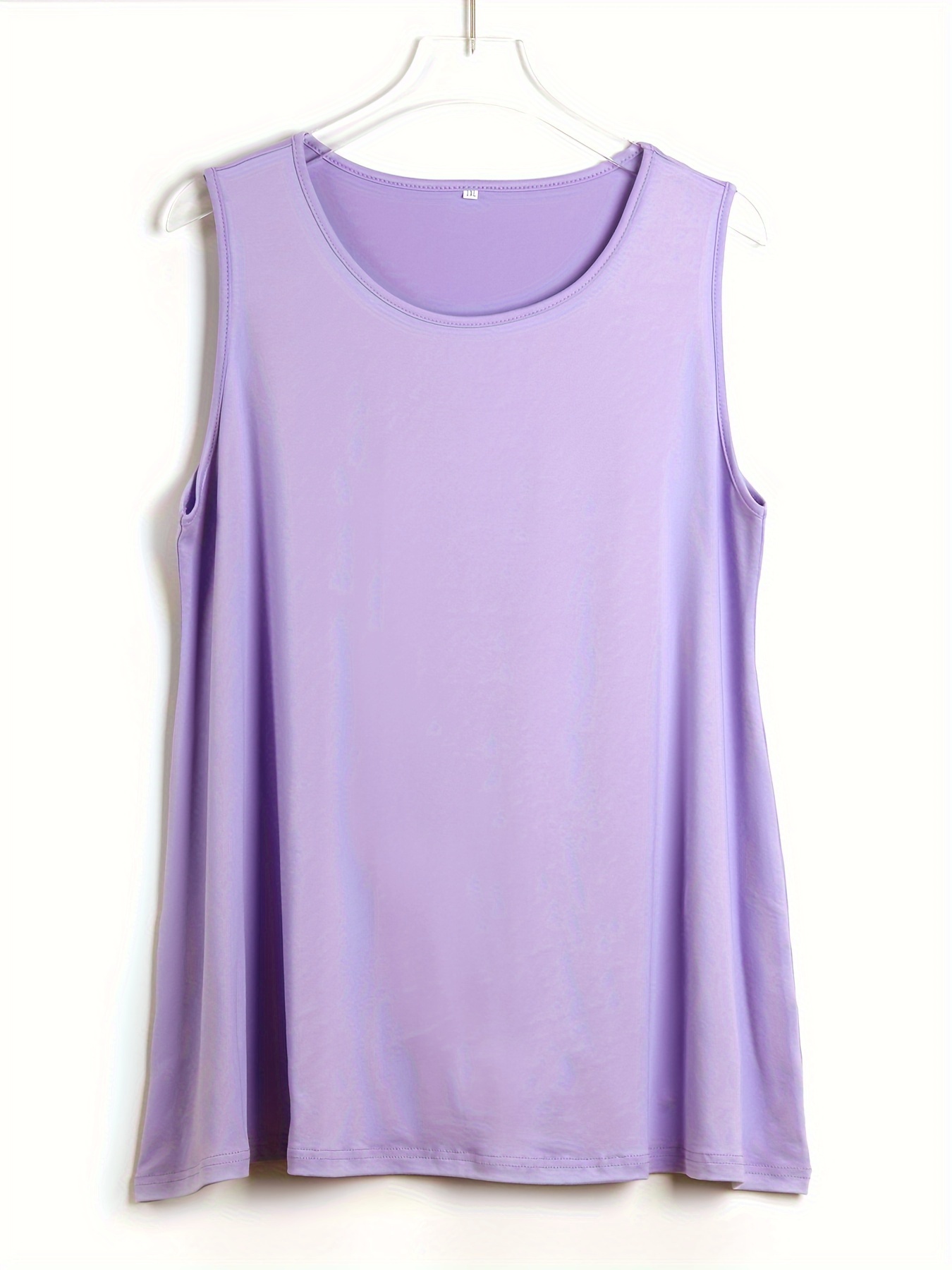 Plus Size Simple Solid Tank To - огляд і ціна Summer Clothing For Plus Size Women