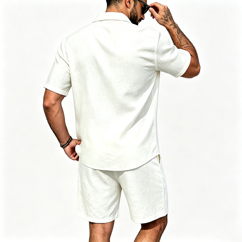 Men Linen Two Piece Outfit Sho - огляд і ціна Summer Clothing Trends