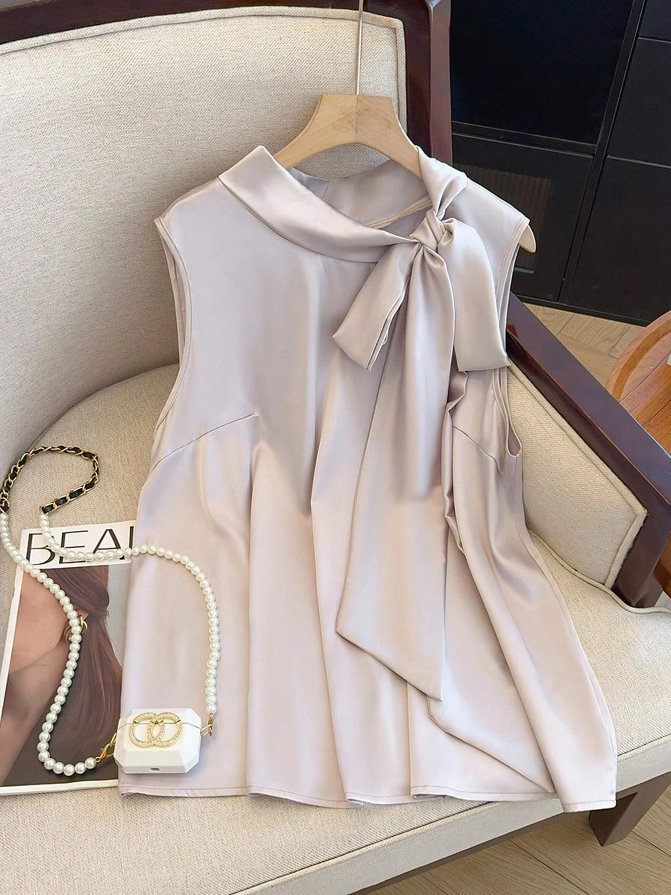 【Plus Size】 Solid Color Tie Fr - огляд і ціна Summer Clothing For Plus Size Women