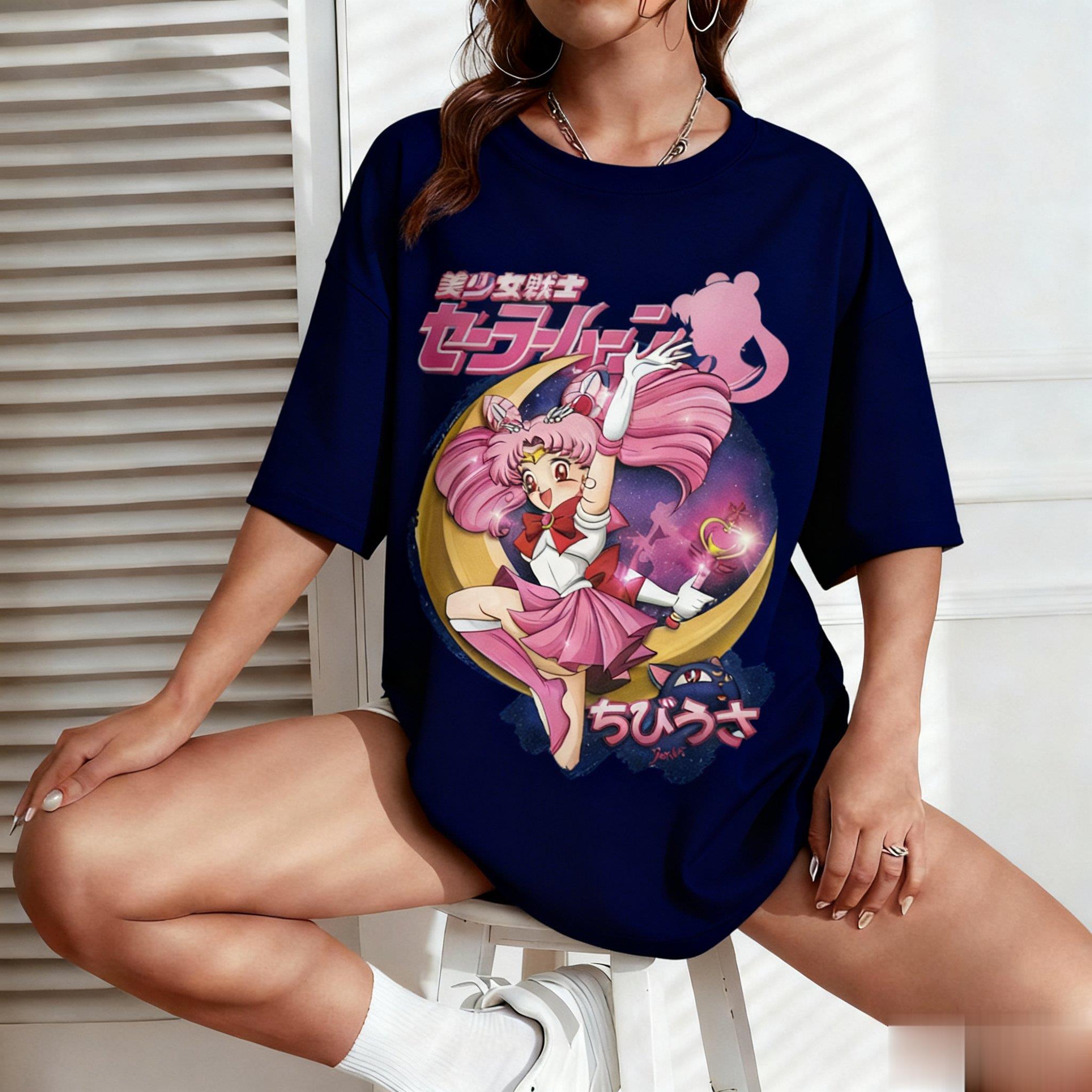 Sailor Moon Anime Print Men Wo - огляд і ціна Japanese Summer Clothing Men