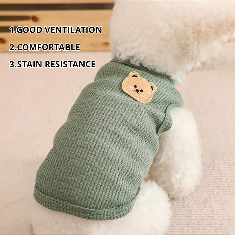1pc Green Bear Vest Pet Dog Cl - огляд і ціна Summer Green Clothing
