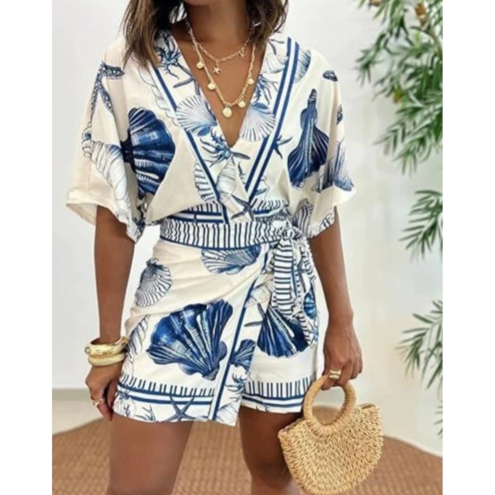 Fashion Printed Short Sleeve W - огляд і ціна Summer Zara
