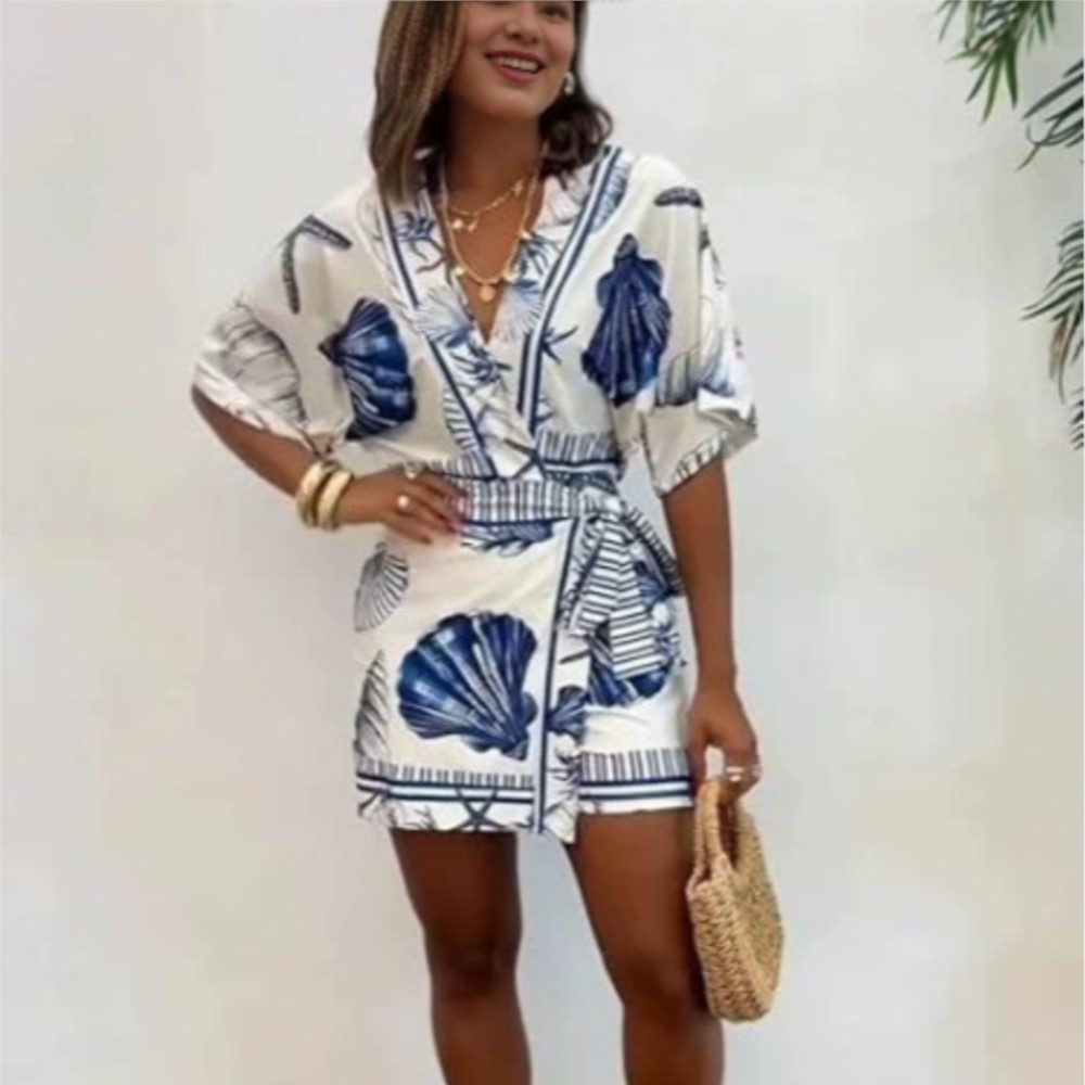 Fashion Printed Short Sleeve W - огляд і ціна Summer Zara