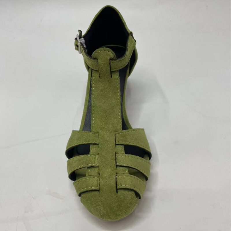 Women's Green Suede Kitten Hee - огляд і ціна Summer Holiday Clothing Women