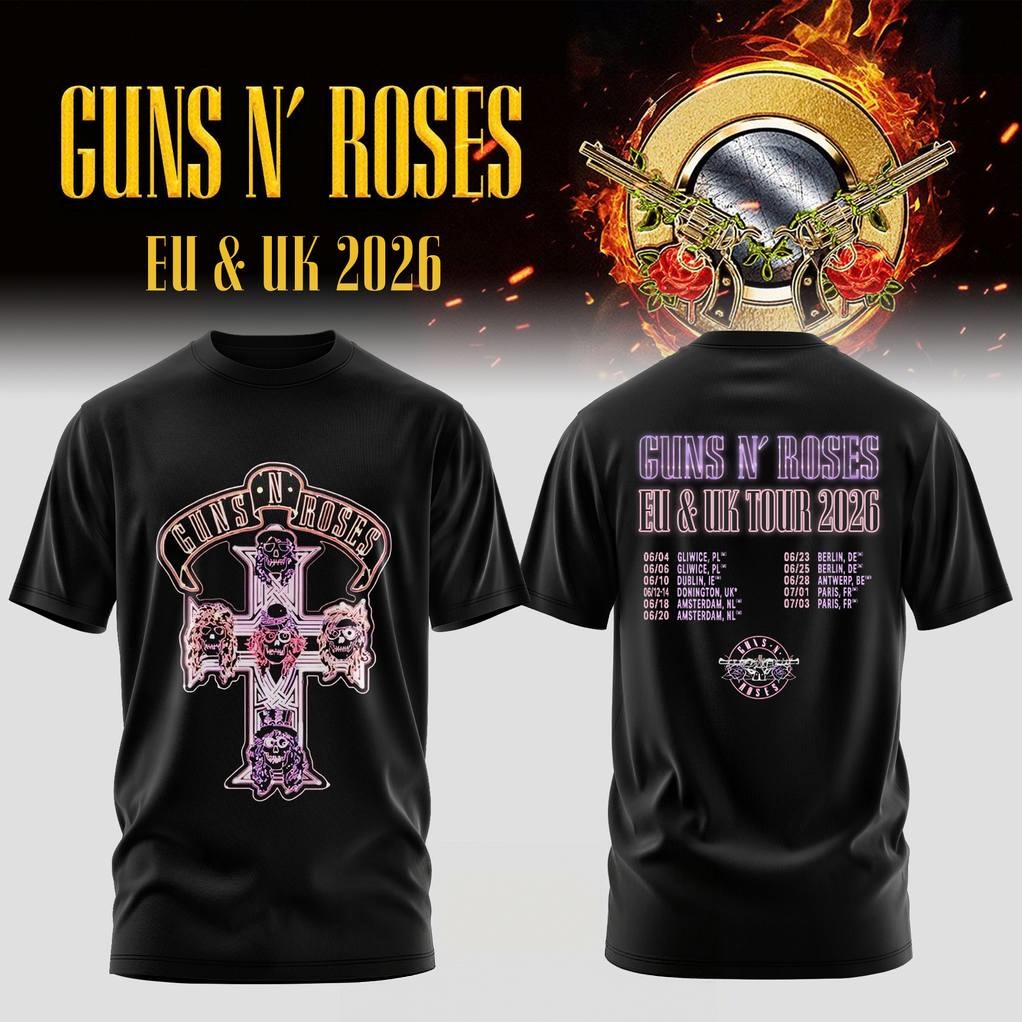 Guns N Roses EU & UK TOUR 2026 - огляд і ціна Summer Clothing Uk