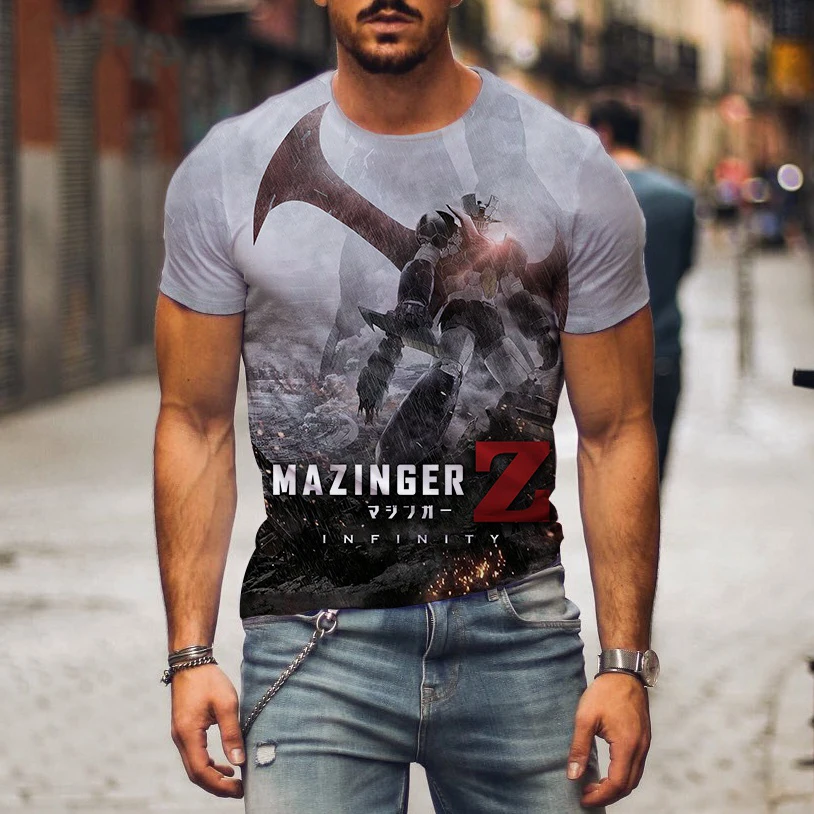 2026 Mazinger Z Anime Mecha 3D - огляд і ціна Summer Clothing Over 50