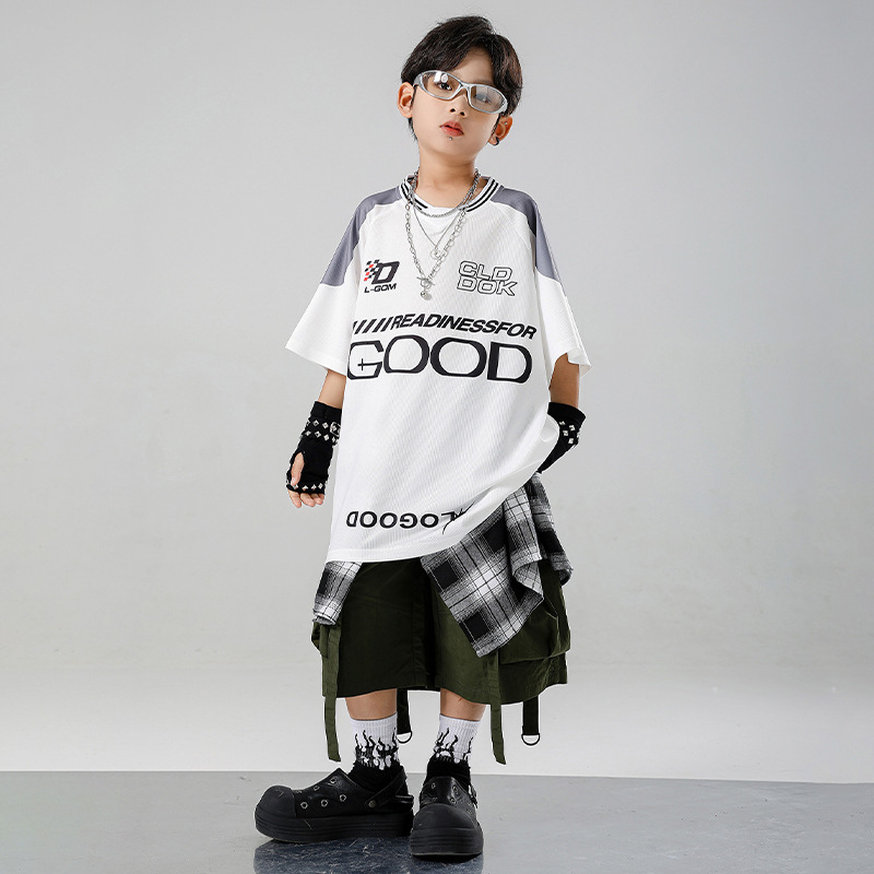 Kid Kpop Hip Hop Clothing Whit - огляд і ціна Summer Green Clothing