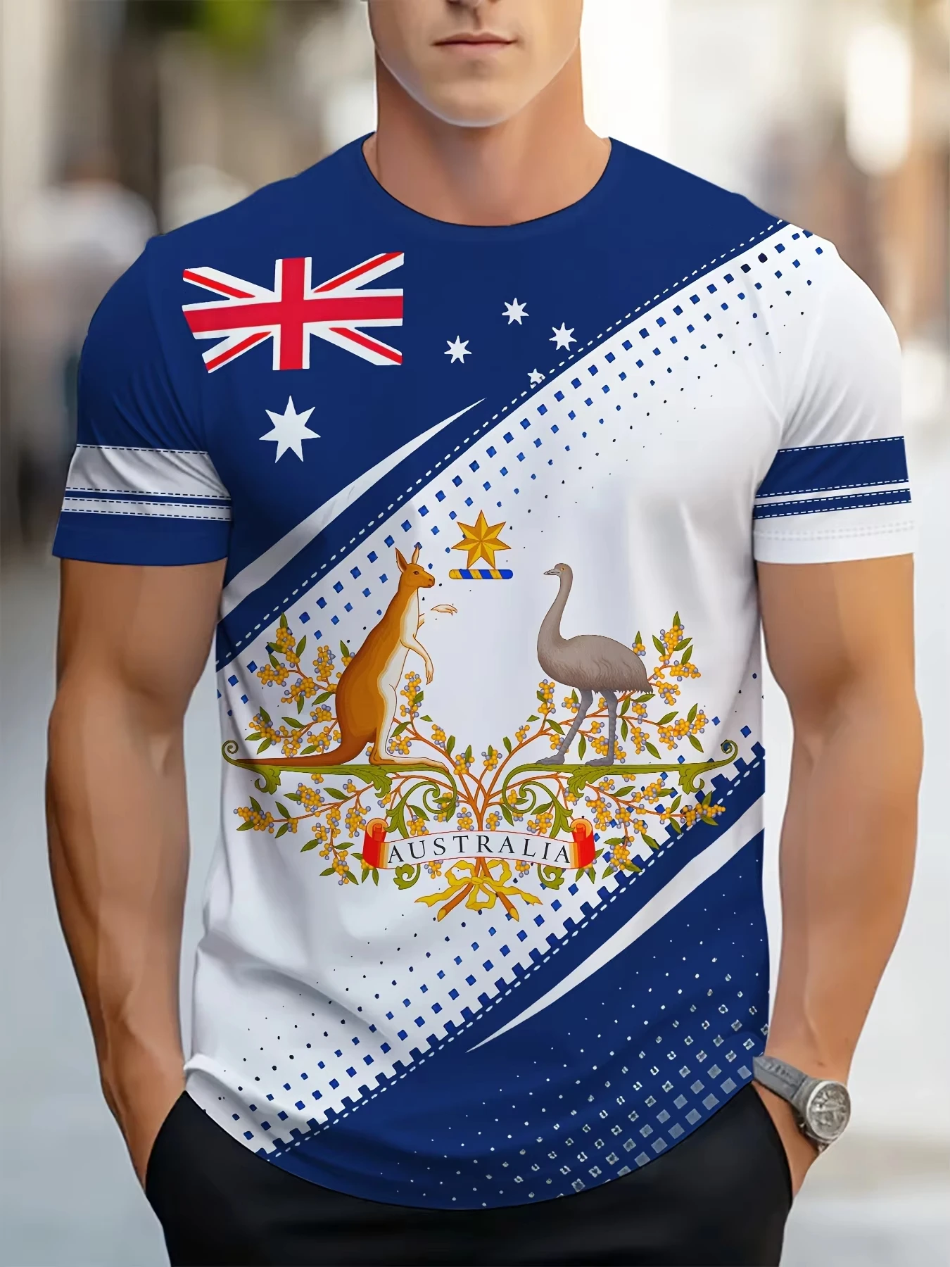 Men's T-Shirts Australia Graph - огляд і ціна Summer Clothing Australia