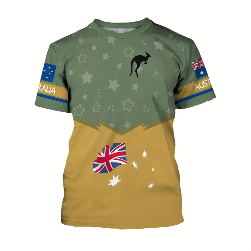 Australia National Flag T-shir - огляд і ціна Summer Clothing Australia