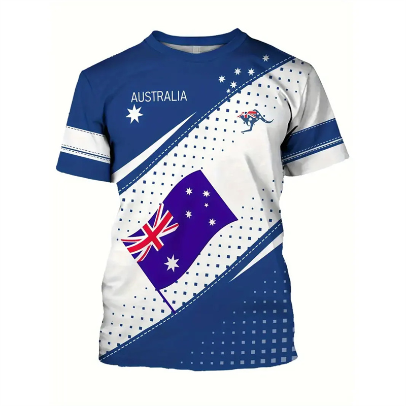 Australia National Flag T-shir - огляд і ціна Summer Clothing Australia