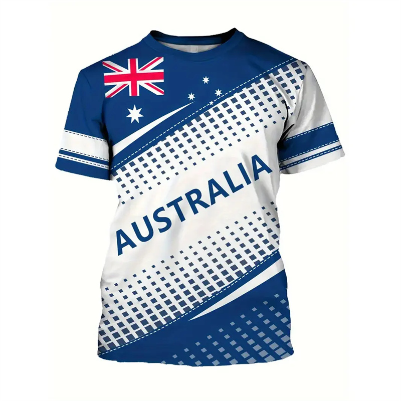 Australia National Flag T-shir - огляд і ціна Summer Clothing Australia