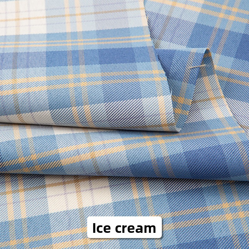 Japanese Plaid Fabric By Meter - огляд і ціна Summer Green Clothing