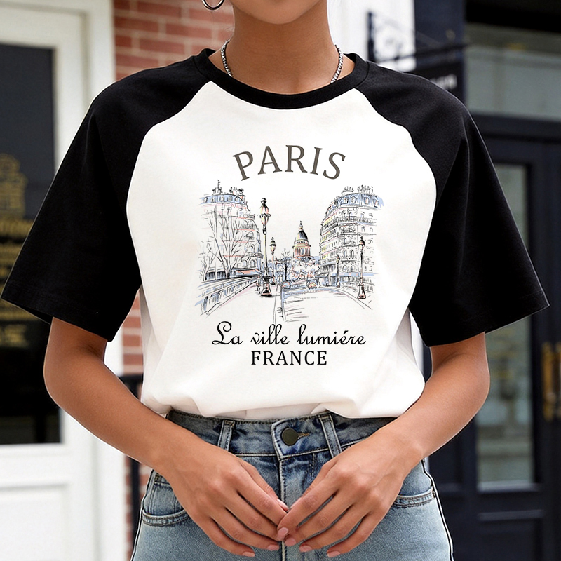90s Y2k Korean Style Tee Tops  - огляд і ціна Summer Clothing In Paris