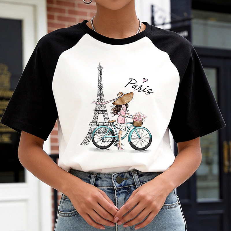 90s Y2k Korean Style Tee Tops  - огляд і ціна Summer Clothing In Paris