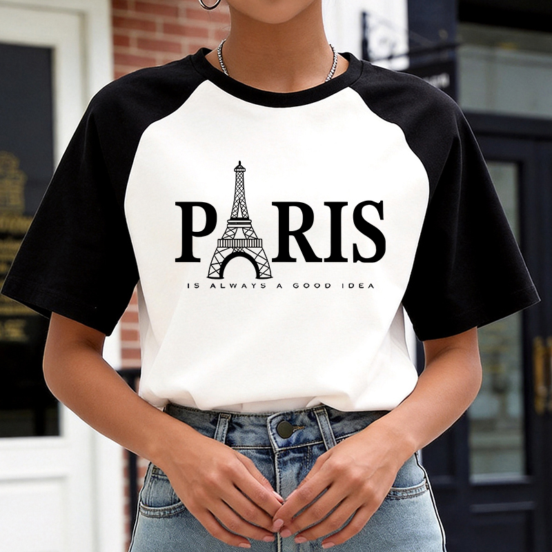 90s Y2k Korean Style Tee Tops  - огляд і ціна Summer Clothing In Paris