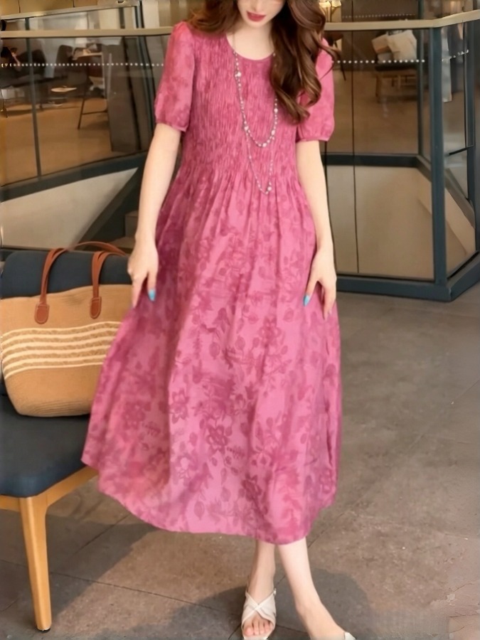 Elegant A-Line Dress Monogram  - огляд і ціна Summer Clothing Tagline