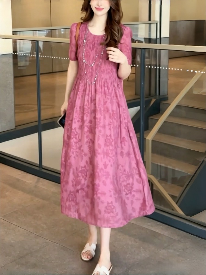 Elegant A-Line Dress Monogram  - огляд і ціна Summer Clothing Tagline