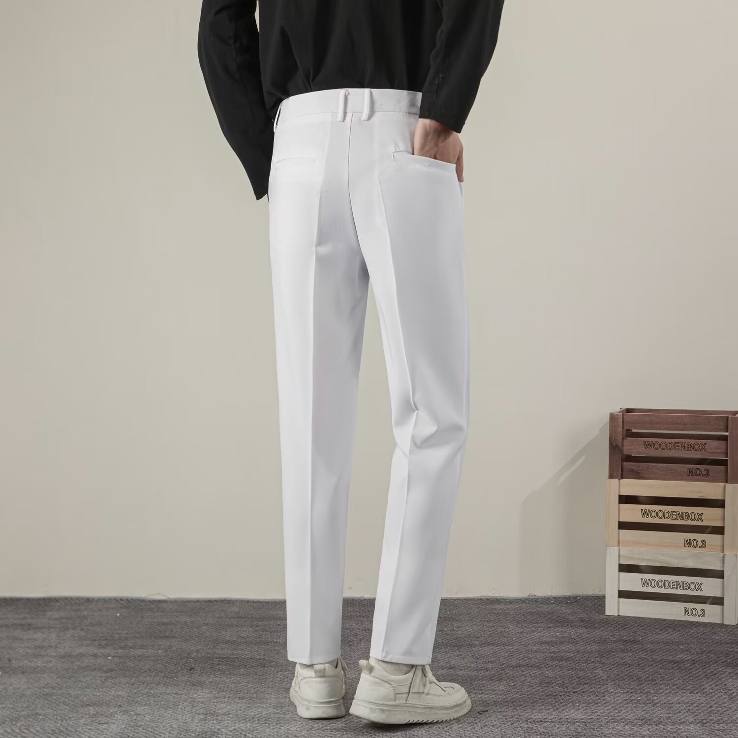 Summer Men's Solid Color Strai - огляд і ціна Summer Clothing Brands Men