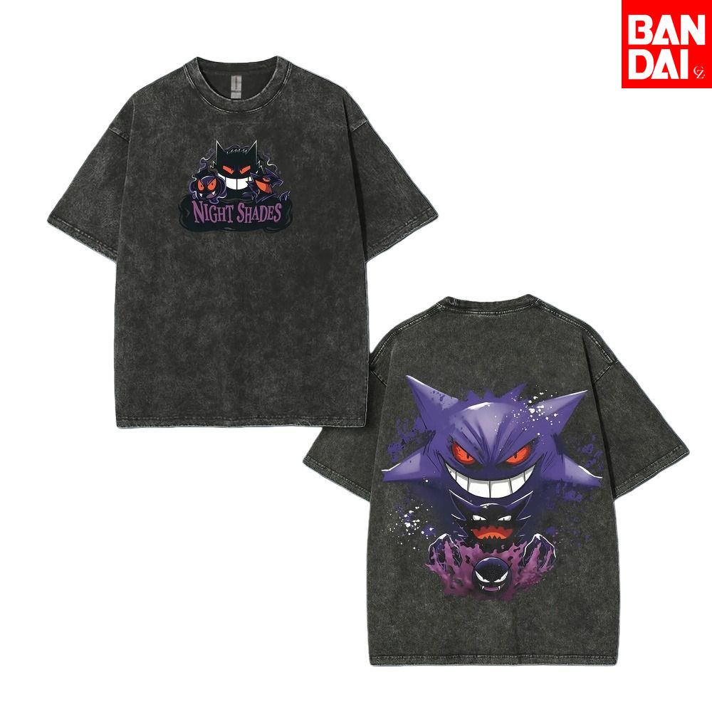 Pokemon Gastly Haunter Gengar  - огляд і ціна Japanese Summer Clothing Men