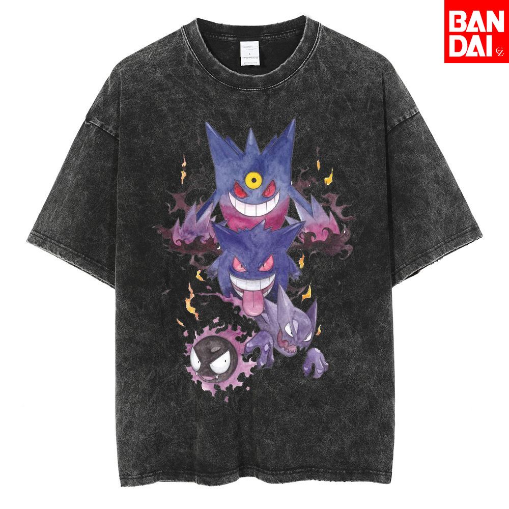 Pokemon Gastly Haunter Gengar  - огляд і ціна Japanese Summer Clothing Men