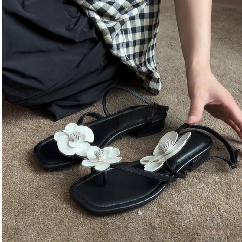 Wonen  Flower Clip Toe High Sa - огляд і ціна Summer Holiday Clothing Women