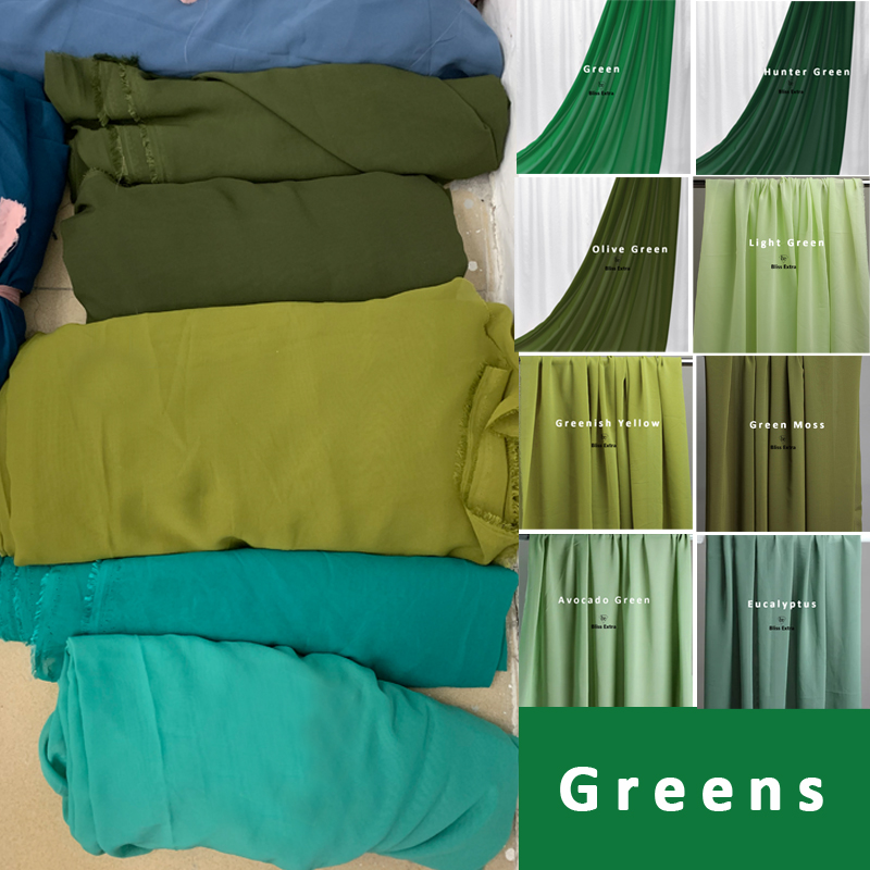 Green Chiffon Fabric Drape Hig - огляд і ціна Summer Green Clothing