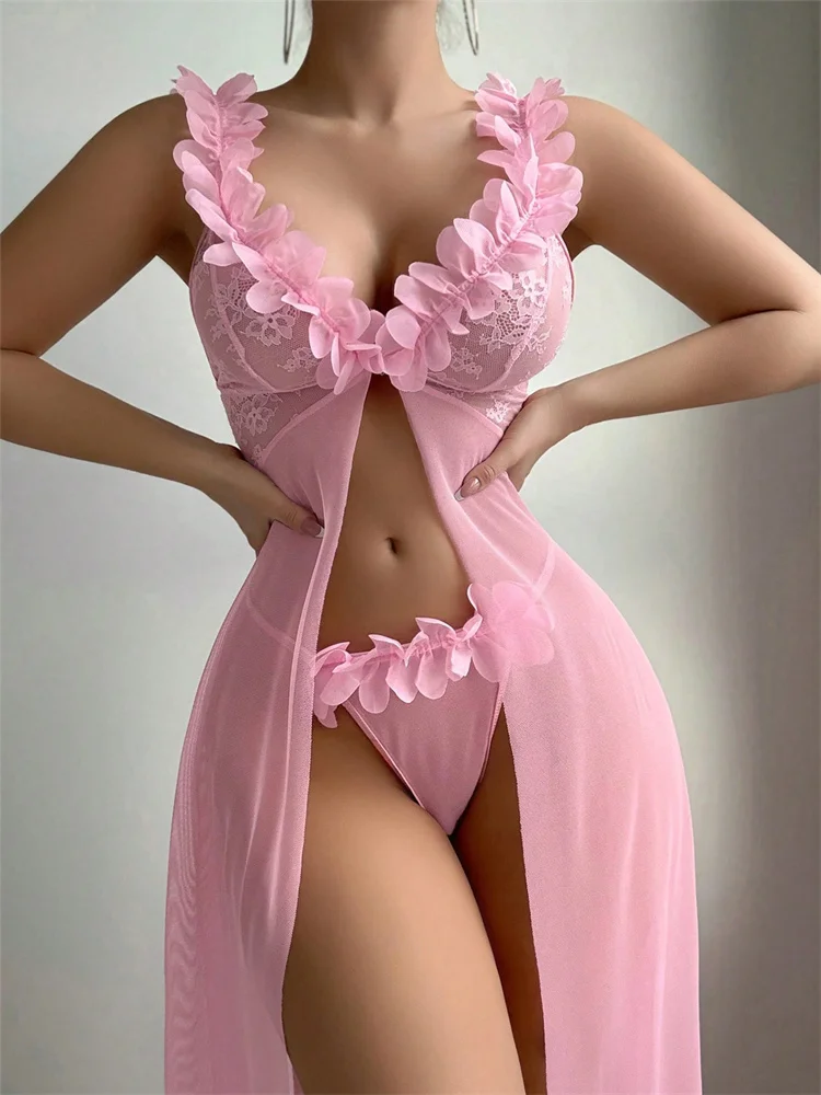 Pink Floral Sexy Nighties Wome - огляд і ціна Summer Holiday Clothing Women