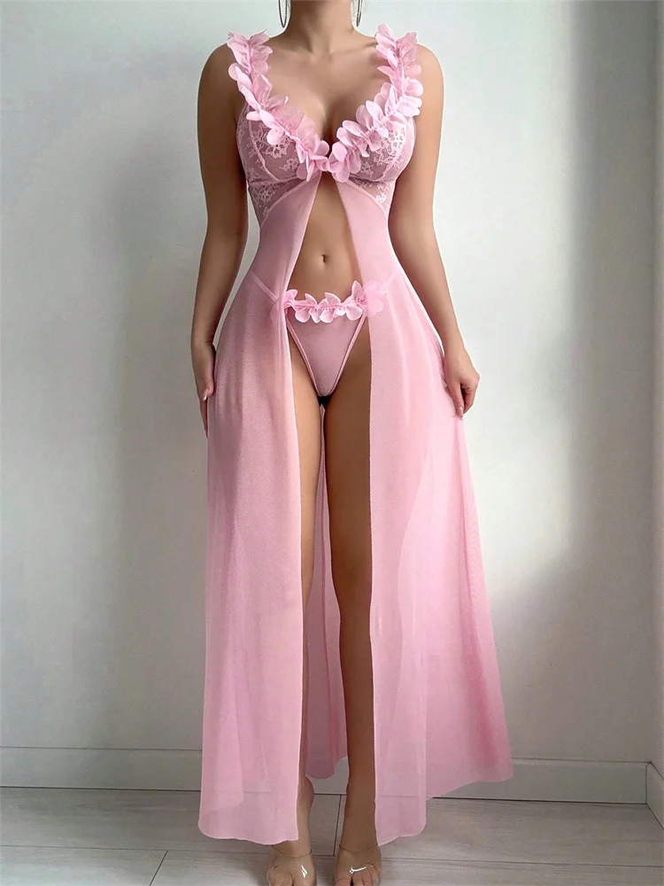 Pink Floral Sexy Nighties Wome - огляд і ціна Summer Holiday Clothing Women